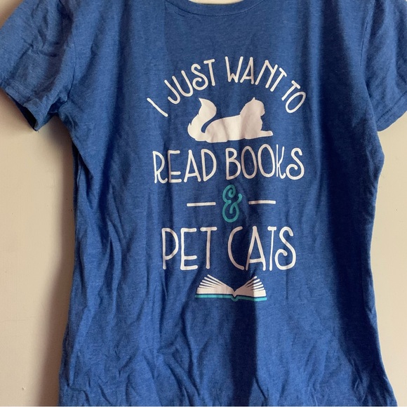 Instant Message Crazy Cat Lady Graphic TShirt M/L - Picture 2 of 3